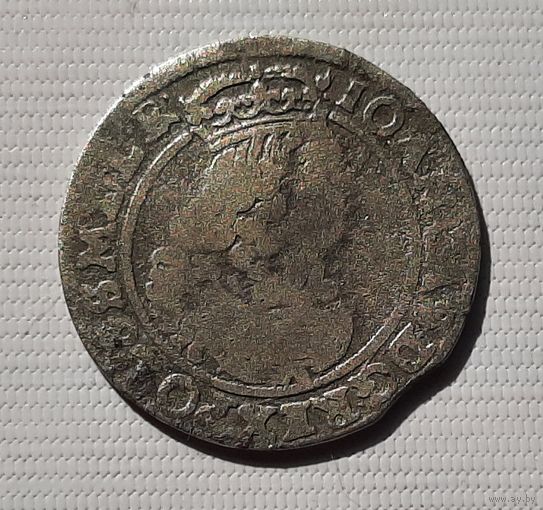 Шесть грошей 1664 года Ян Казимир.