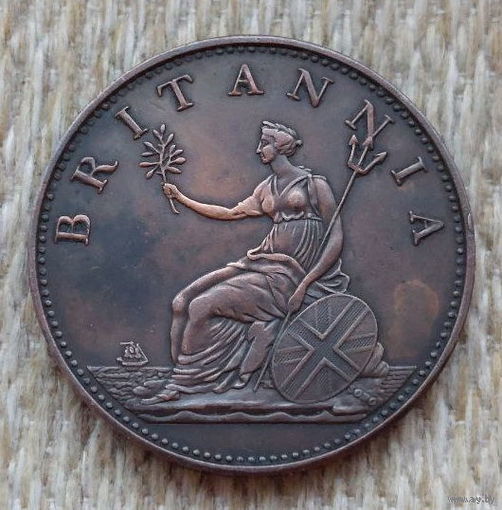 Великобритании 1/2 пенни 1807 года. Король Георгий III. Британия. Предложи свою цену или обмен!