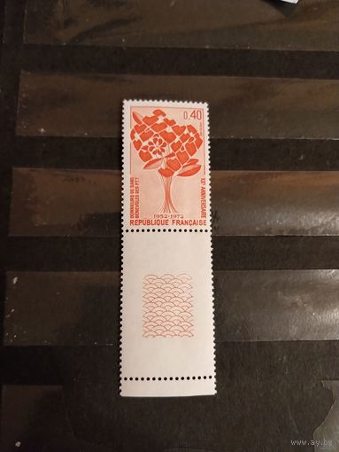 1972 Франция 20 лет ассоциации доноров крови медицина чистая клей MNH** с купоном выпускалась одиночкой (2-14)