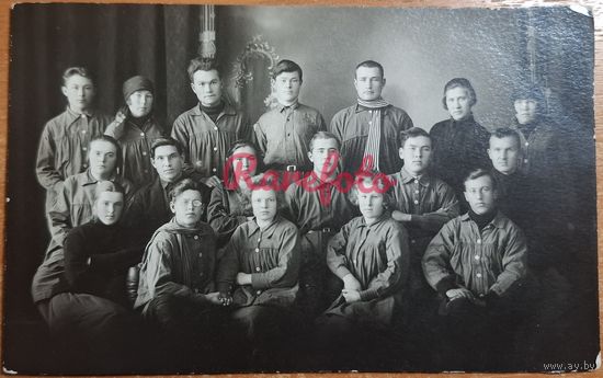 1920-е Пролетарии коллектив типажи ретро студийное фото