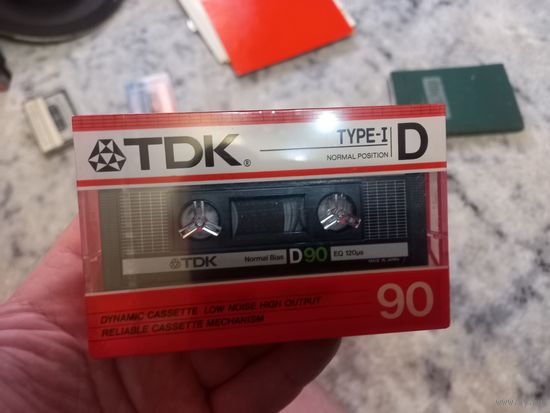 Аудиокассета TDK D 90 новая запечатанная