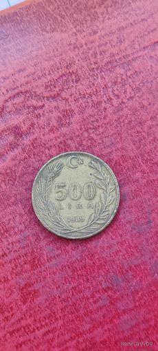 Турция 500 лир 1989