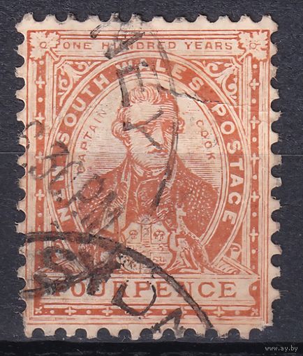 76.Aust. Великобритания. Австралийские штаты. Новый Южный Уэльс. Джеймс Кук. Стандарт. 1905/06 гг.  4p. Mi.#97.