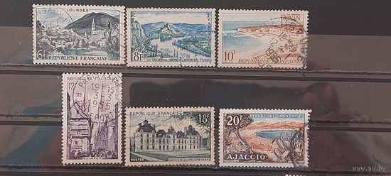 РАСПРОДАЖА ФРАНЦИЯ 1954г. Полная серия. Гаш.