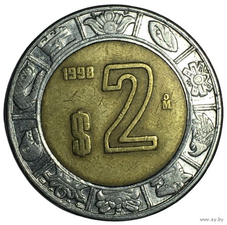 Мексика 2 песо, 1998