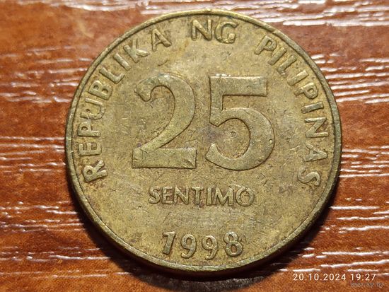 Филиппины 25 сентимо 1998