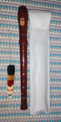 Блокфлейта винтажная, времён СССР, дерево