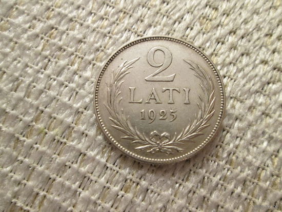 2 лата , Латвия , 1925 год