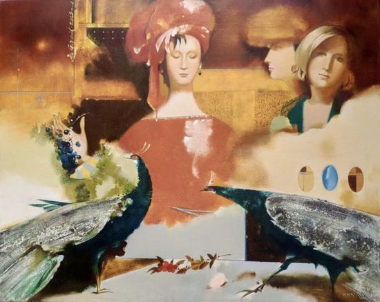 Товстик В.А. 80/100см;Каталожный. Народный художник. "Восточная сказка",2003г.