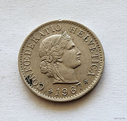 Швейцария 5 раппенов, 1967
