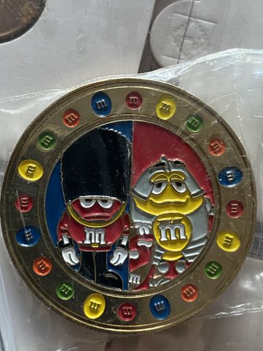 Монета m&ms Лондон ,сувенирная