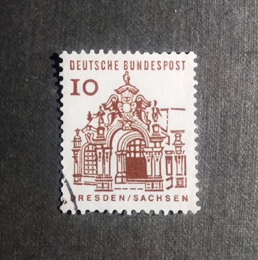 Марка Германия 1964 год Архитектура