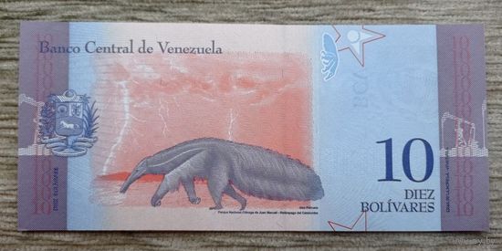 Werty71 Венесуэла 10 боливаров 2018 UNC банкнота лягушка