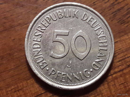 Германия ФРГ 50 пфеннигов 1990 (J)