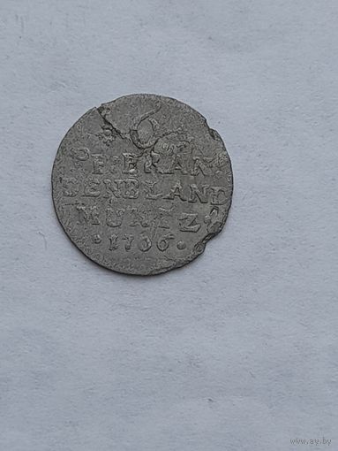 Монета 1706г.