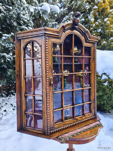 Антикварная Настенная Подвесная Витринка / Шкафчик / Сервант, Holland ХХ век.