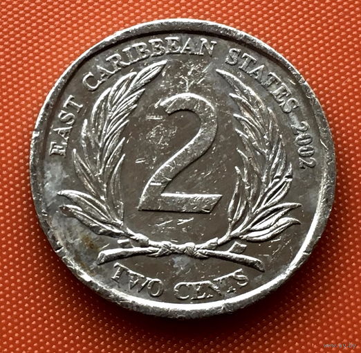 108-15 Восточные Карибы, 2 цента 2002 г.