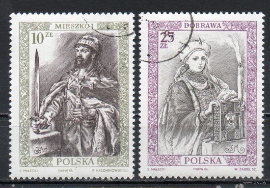 Польские правители 1985 года Польша 1986 год серия из 2-х марок