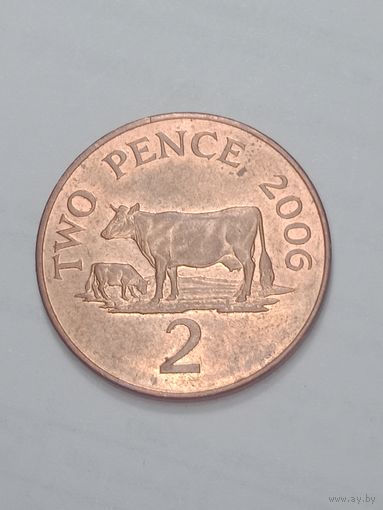 Гернси 2 пенни 2006 года .