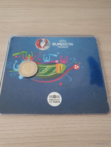 Франция 2 евро 2016 юбилейная Чемпионат Европы по футболу BU Блистер
