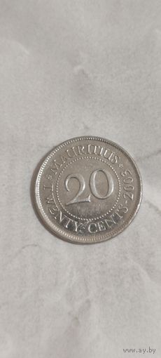 Маврикий 20 цент 2003