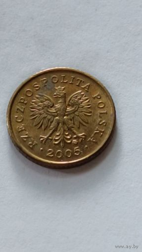 Польша. 1 грош 2005 года.