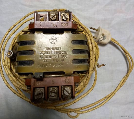 Трансформатор ОСМ-0,25Т3 P0,25kV 50-60Hz IP00