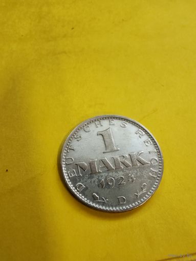 1 марка 1924 г. (D), редкая монетка,  СМОТРИТЕ ДР. МОИ ЛОТЫ.. Большая распродажа!