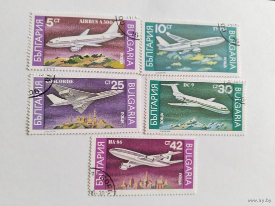 Болгария 1990 5м самолеты