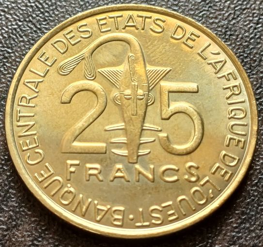 Западная Африка (ВСЕАО) 25 франков, 2008    ( 1-9-2 )