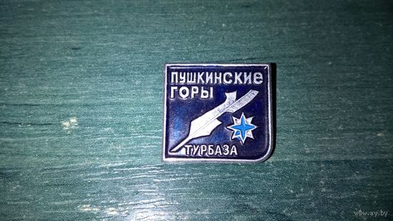 2  значка -  Турбаза "Пушкинские горы" + турбаза " Лесная" СКоМоРоХИ .