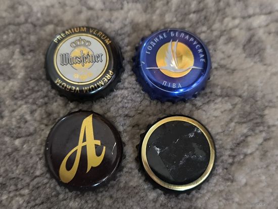 4 старых коркі Рэчыцкае, Аліварыя і інш / 4 старых пробки белорусских сортов пива