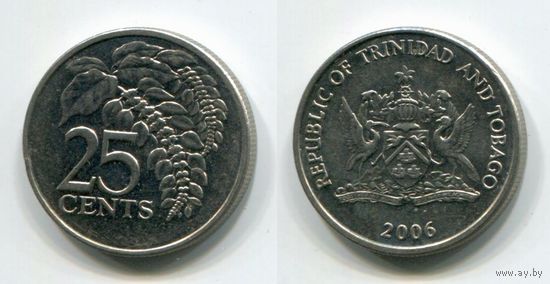 Тринидад и Тобаго. 25 центов (2006, XF)