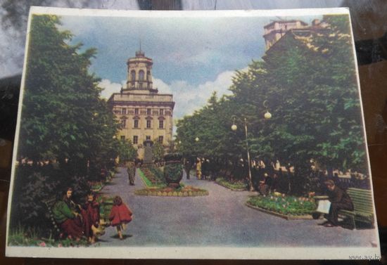 1957 год Мiнск Бульвар на Комсамольскай вулiцы