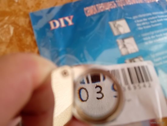 Лупа часовая ювелирная карманная складная металл 15х