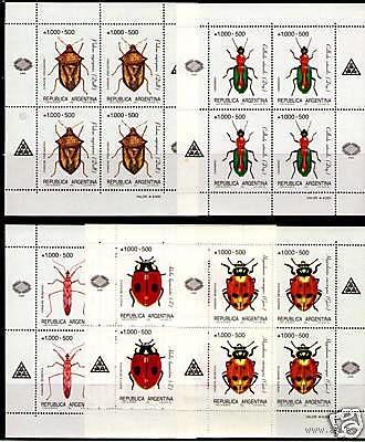 Фауна 1990 Аргентина Насекомые (Жуки) MNH** В Листах малых