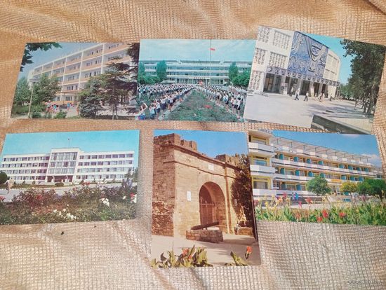 Открытки Анапа с маркой 15 штук