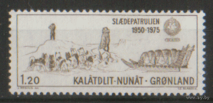 ГРЕН*. 1975. Собачья упряжка. ЧиСт.