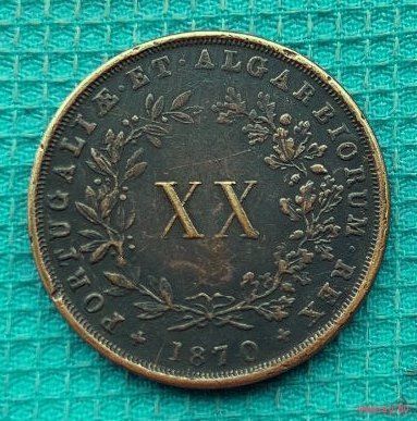 Португалия 20 (XX) сентово 1870 год. Предложи свою цену или обмен!