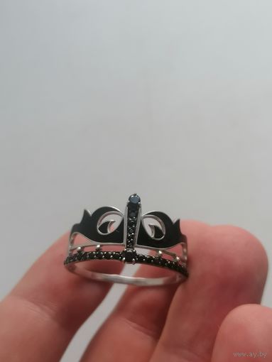 Кольцо серебро 925 пробы эмали, большой размер, торги с Рубля