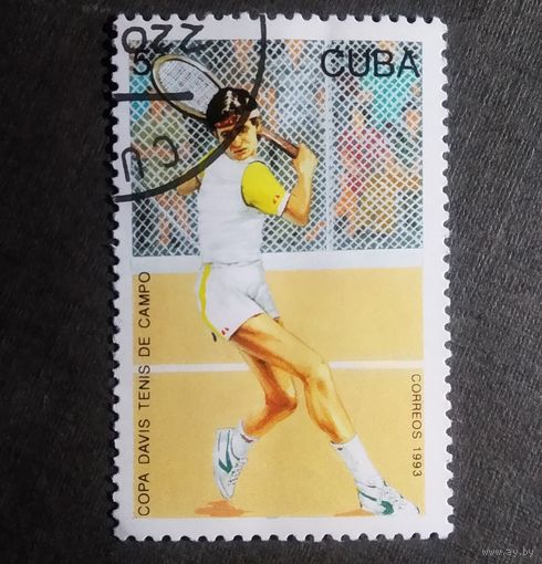 Марка Куба 1993 год Теннис