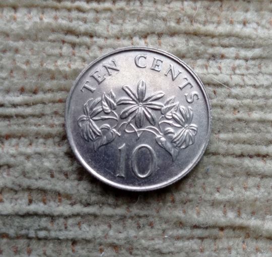 Werty71 Сингапур 10 центов 1990