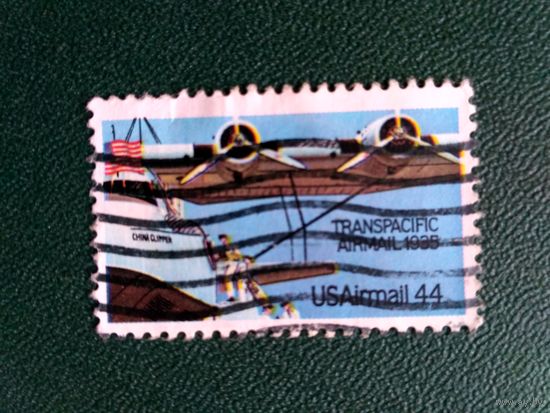 Марка США. Самолет. Пионеры авиации.