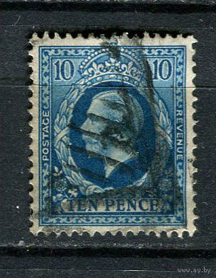 Великобритания - 1934/1936 - Король Георг V 10Р - [Mi.184X] - 1 марка. Гашеная.  (Лот 46Fd)-T25P12