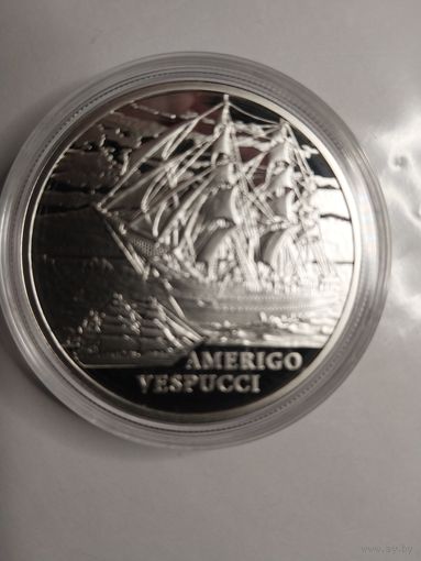 Америго Веспуччи, 20 руб., серебро, 2010