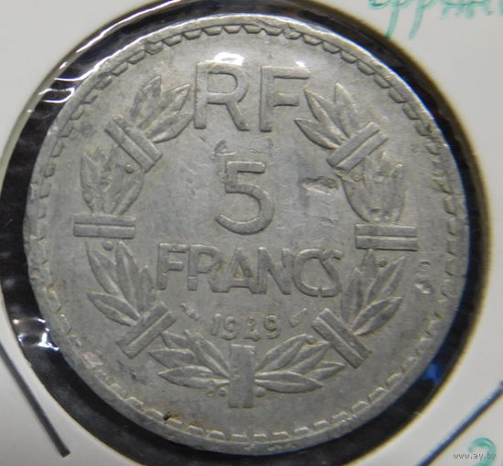 Франция 5 франков 1949