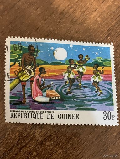 Гвинея 1968. Легенды о Луне и звёздах. Марка из серии