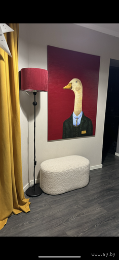 Картина Гусь в пиджаке. Размер 100*140 см. Холст, акрил