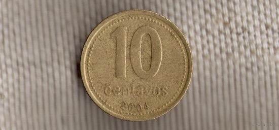 Аргентина 10 сентаво 2004/(dic)
