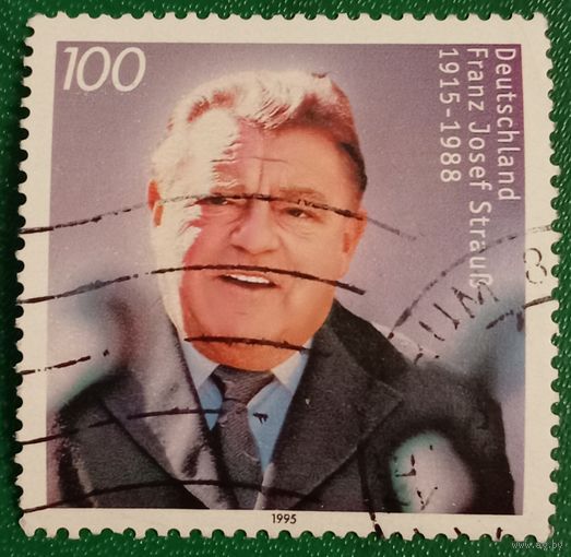 Германия 1995. Немецкий политик Франц Йозеф Штраус 1915-1988